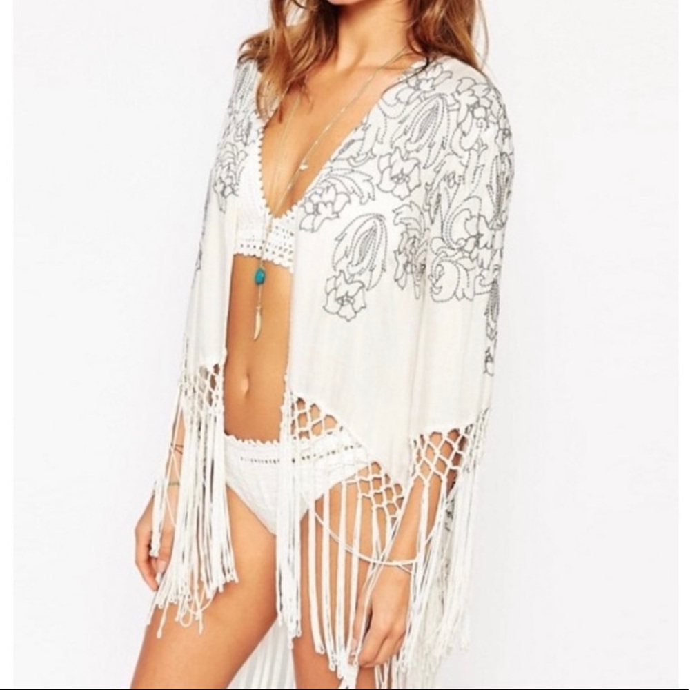 O’Neill/Anna Sui | Fringe Embroidered Kimono - S
